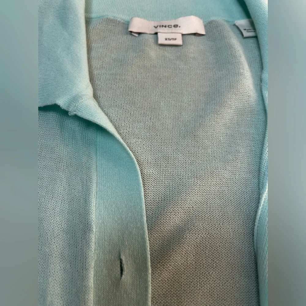 VINCE   100% cotton summer blouse Xs/Tp - Picture 5 of 7
